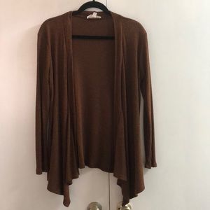 Burnt orange duster cardigan